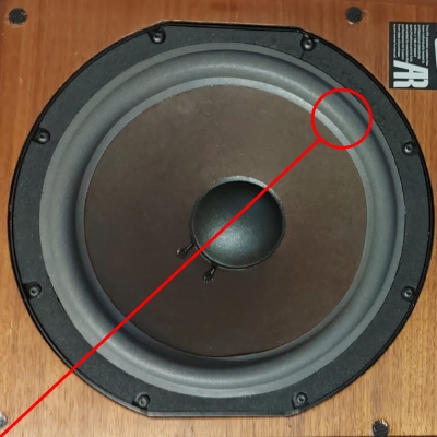 Foam surround to repair Acoustic Research AR10pi woofer