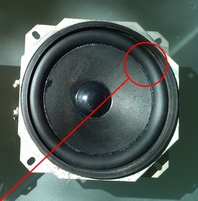 Foamrand voor JVC XS-C31E woofer (4 inch)
