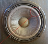 Schaumstoff Sicke für JBL A0606B Tieftoner