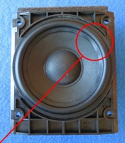 Rubber rand voor Bang & Olufsen Beolab 6000 unit