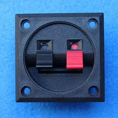 Square Terminal with binding posts (clip) - 57 x 57 mm