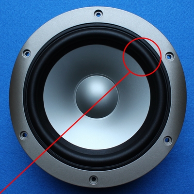 Rubber rand voor Infinity Alpha 40 woofer