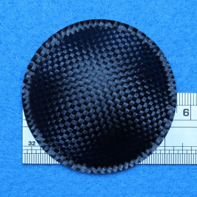 Staubschutz Kappe aus Papier, Diam. 55 Mm, Kevlar-Aussehen