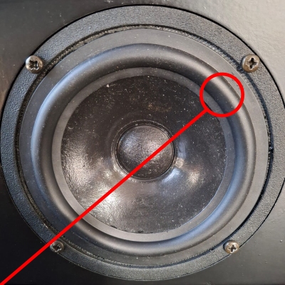 Rubber rand voor Vifa M13SG-09-08 middentoner