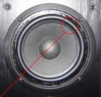 Rubber surround (6 inch) for Magnat 145 120 woofer
