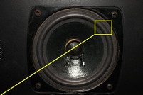 Foamrand voor Bang en Olufsen Beovox M100 middentoner