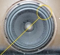 Schaumstoff Sicke für BOSE 501 und 505 Tieftöner