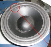 Foamrand voor Bang en Olufsen Beovox M150 woofer