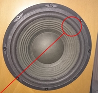 Schaumstoff Sicke für JBL type XTI100 Tieftöner
