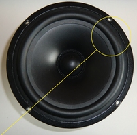 Rubber rand voor Vifa 17WP200 woofer
