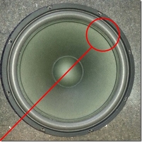 Foam surround (12 inch) for REL Q100 woofer