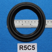 Rubber surround, 5 inch, for a unit with a cone size of 9,1 cm