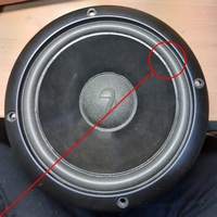 Foamrand (6 inch) voor Infinity 902-5347 woofer