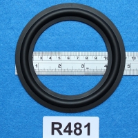 Rubber surround, 4,75 inch, for a unit with a cone size of 9,05 cm