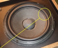 Gummi Sicke für BOSE 301 Series 4 Tieftoner