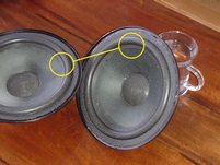 Foam surround for Bang & Olufsen Beovox S30 woofer