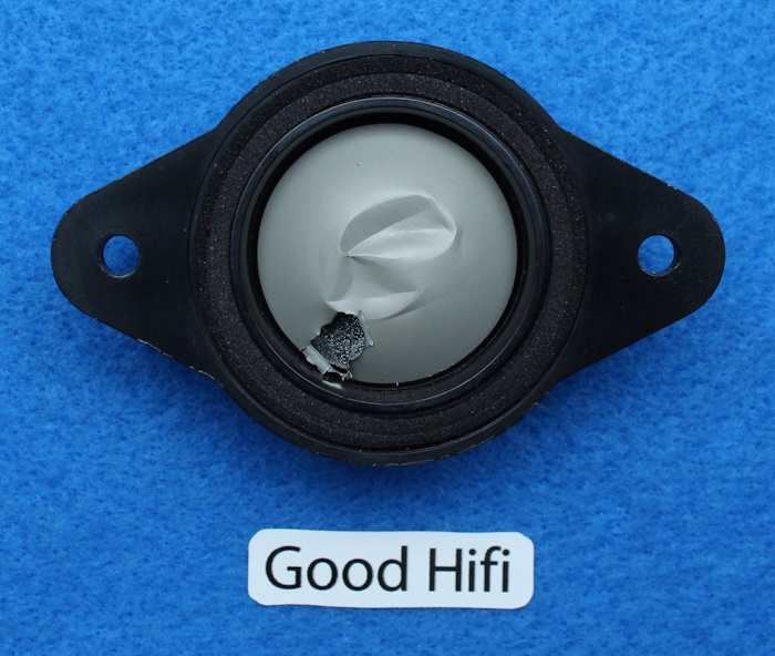 Replace Infinity Beta tweeter - Broken Infinity Beta tweeter in housing.