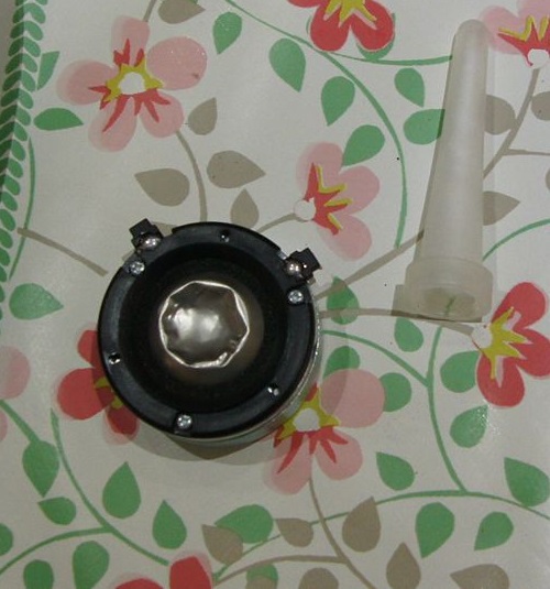 B&W HTM7 tweeter replacement: remove the Nautilus horn from the tweeter