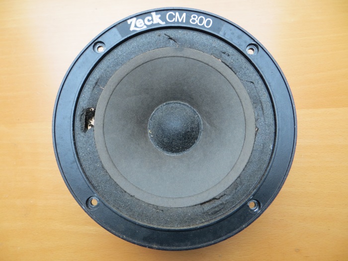 Repairing with a flat foam surround - unit with broken flat foam surround