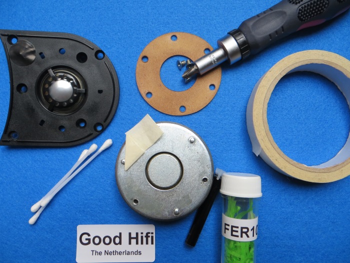 Replace ferrofluid in B&W ZZ05460 tweeter: all the items needed for the replacement