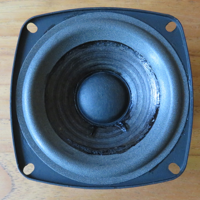 New foam surround and paper dust cap on B&O Beovox C40 woofer