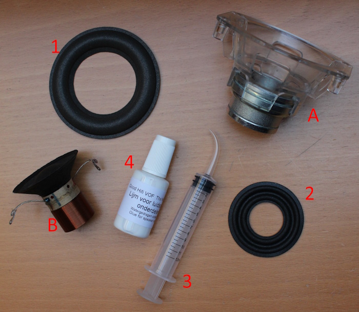 Overhauling JBL Atlas woofer: spare parts needed for therepair