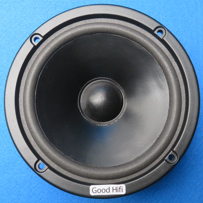 JBL A0306 woofer reparatie: het eindresultaat: foamrand is vervangen en de sierrand is teruggeplaatst