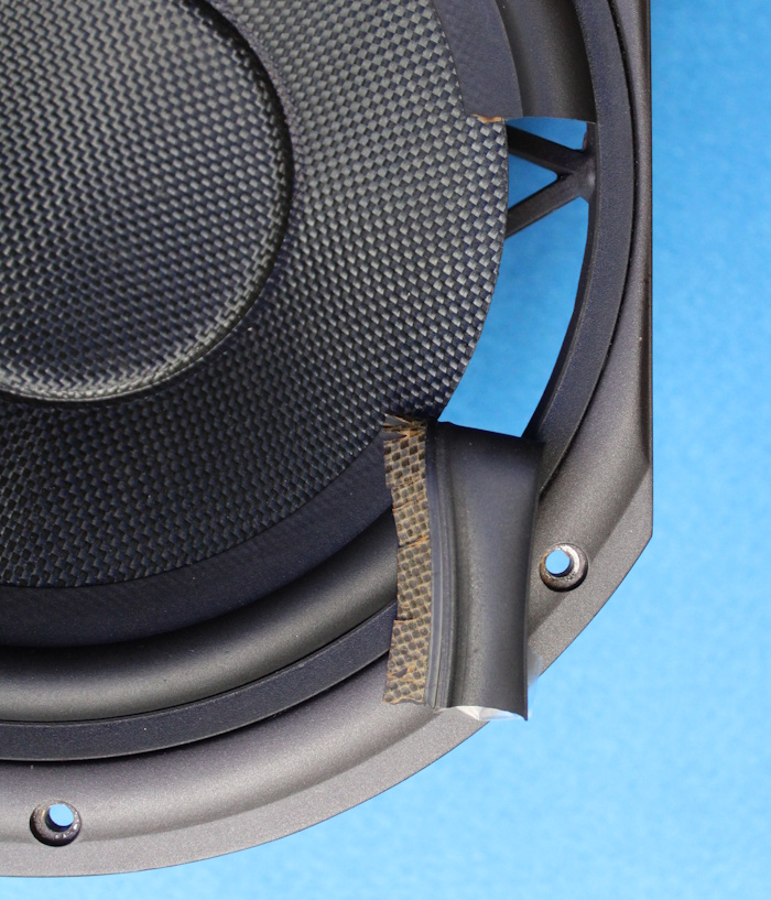 Wharfedale Diamond 9.6: vervangen van kapotte rubber rand (surround)